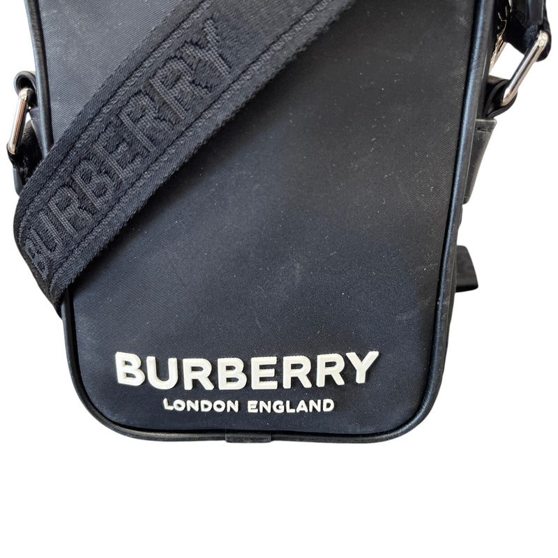 Men's Logo Print Paddy Messenger Bag Black