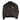 Men's Plaque Logo Leather Jacket Black Size IT 56 / XXXL
