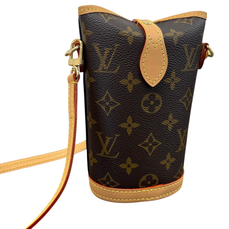 Women's Monogram Fold Me Pouch Bag Brown