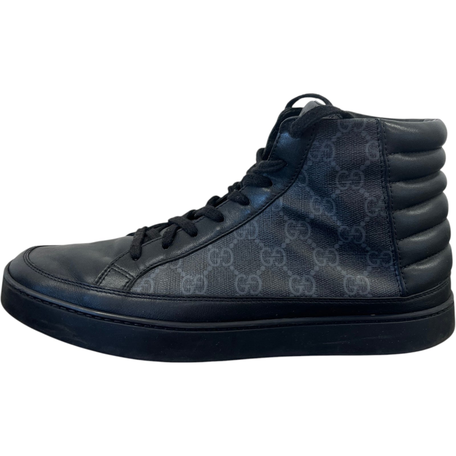 Men's Gg Supreme High Trainers Black Size EU 41 / UK 7 - Photo 5