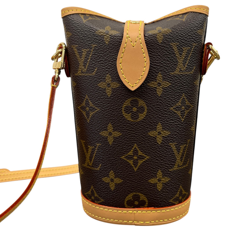 Women's Monogram Fold Me Pouch Bag Brown