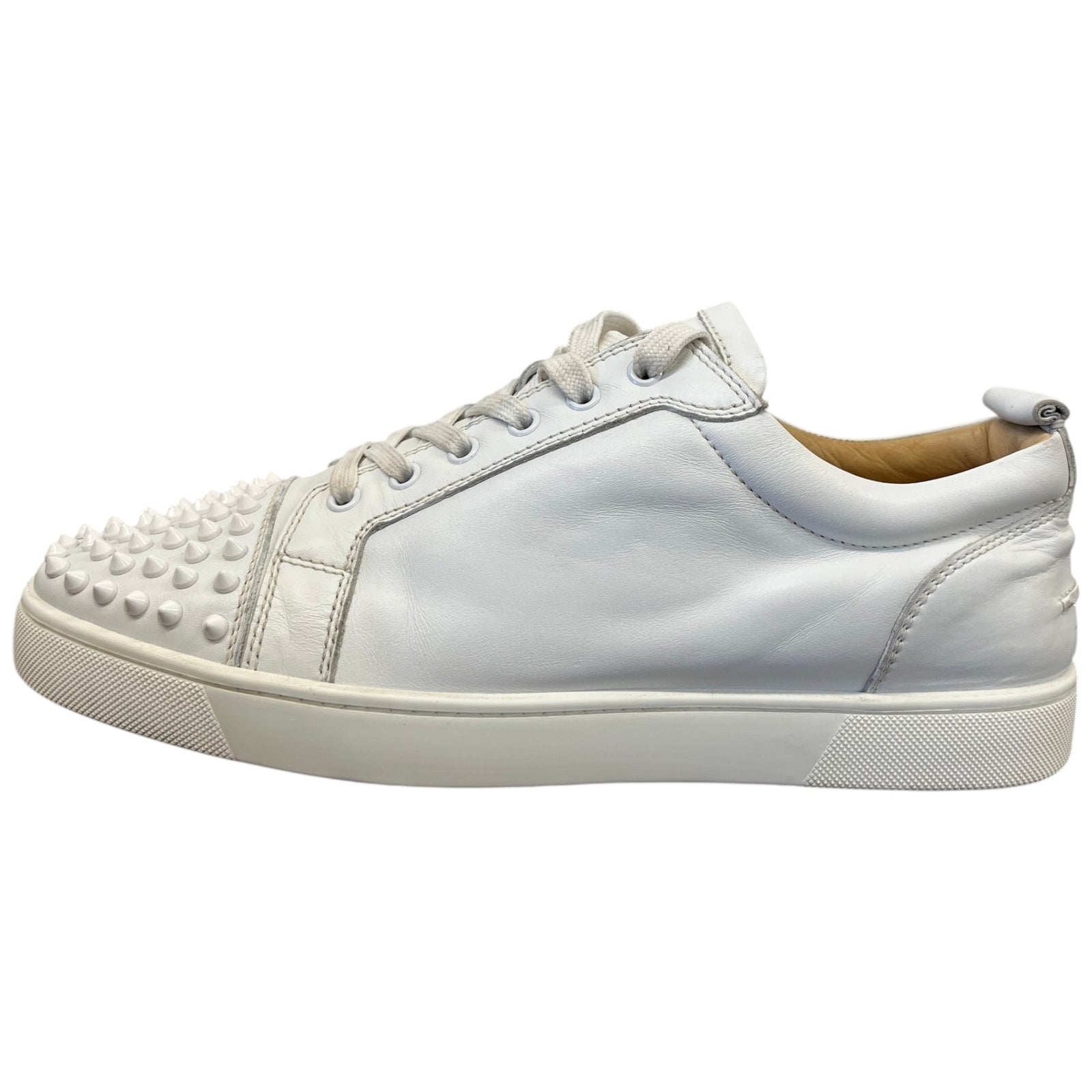 Men's Louis Spikes Flat Low Trainers White Size EU 45 / UK 11 - Photo 5