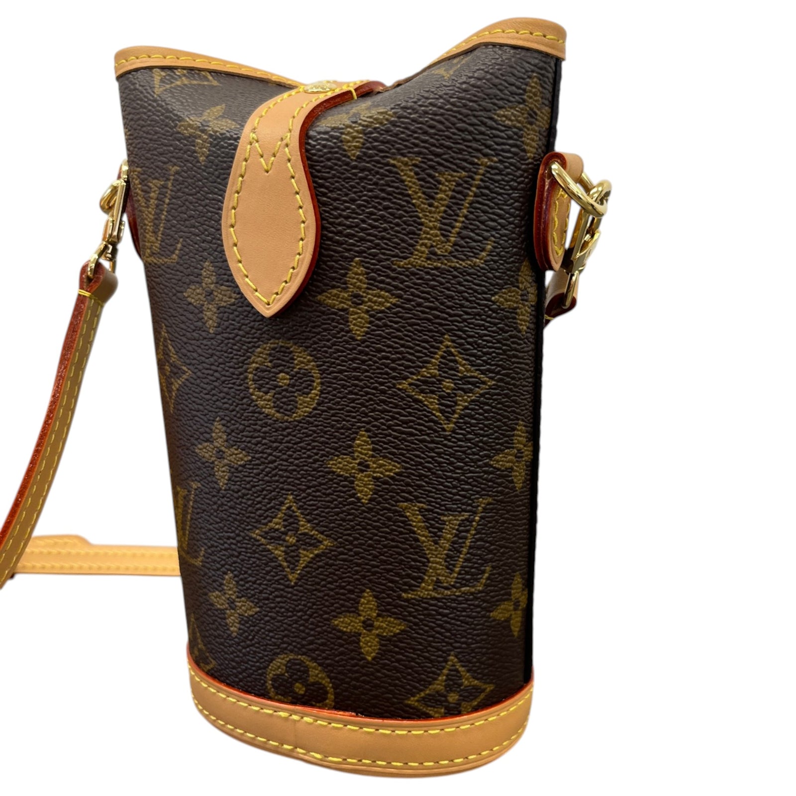 Women's Monogram Fold Me Pouch Bag Brown - Photo 9