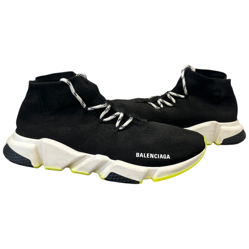 Men's Speed Sock Lace Up High Trainers Black Size UK 12 / EU 46