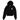 Men's Crop Logo Hoodie Black Size S