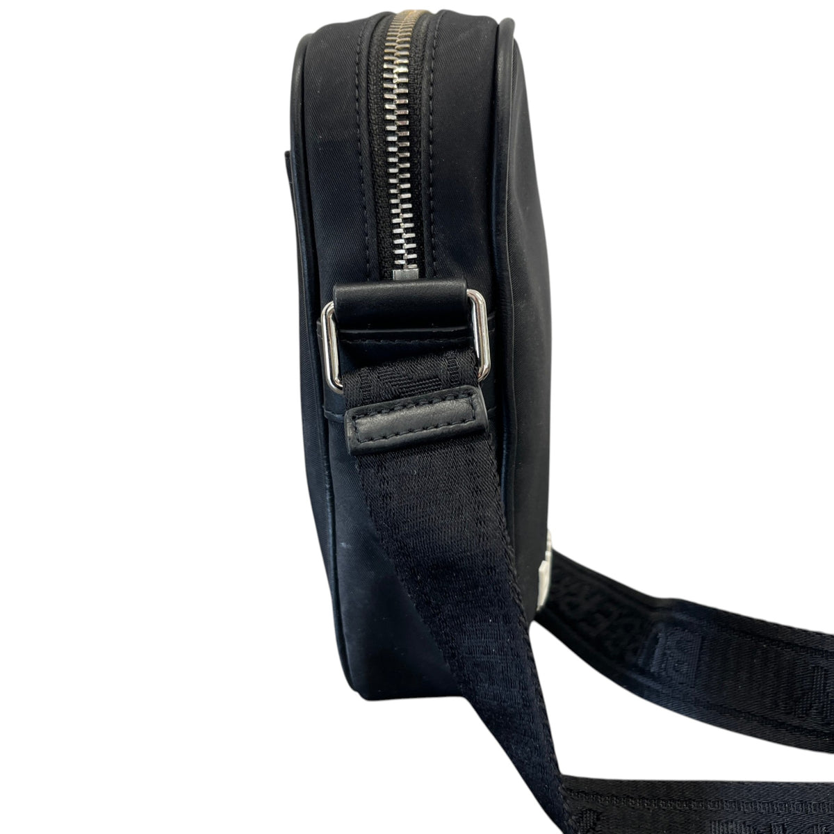 Men's Logo Print Paddy Messenger Bag Black - Photo 7