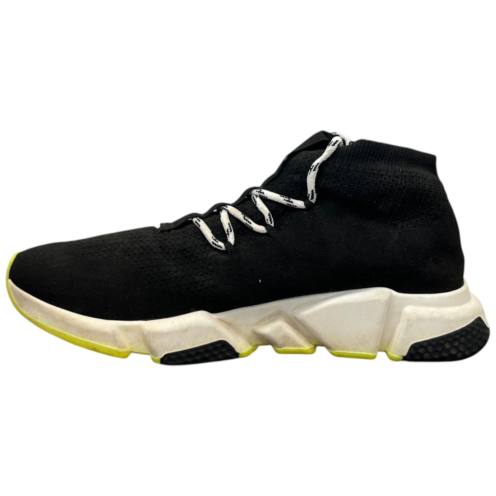Men's Speed Sock Lace Up High Trainers Black Size UK 12 / EU 46 - Photo 2