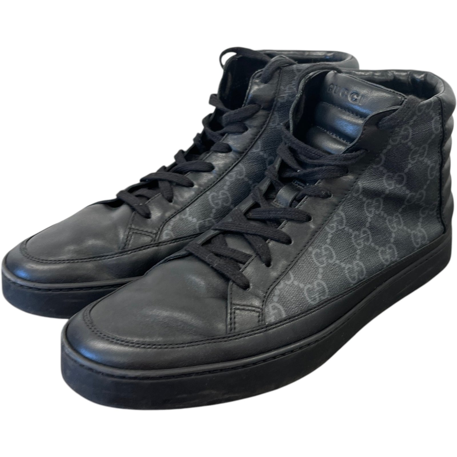 Men's Gg Supreme High Trainers Black Size EU 41 / UK 7 - Photo 9