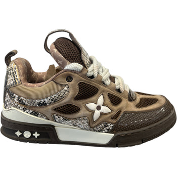 Men's LV Skate Low Trainers Brown Size UK 7.5 / EU 41.5