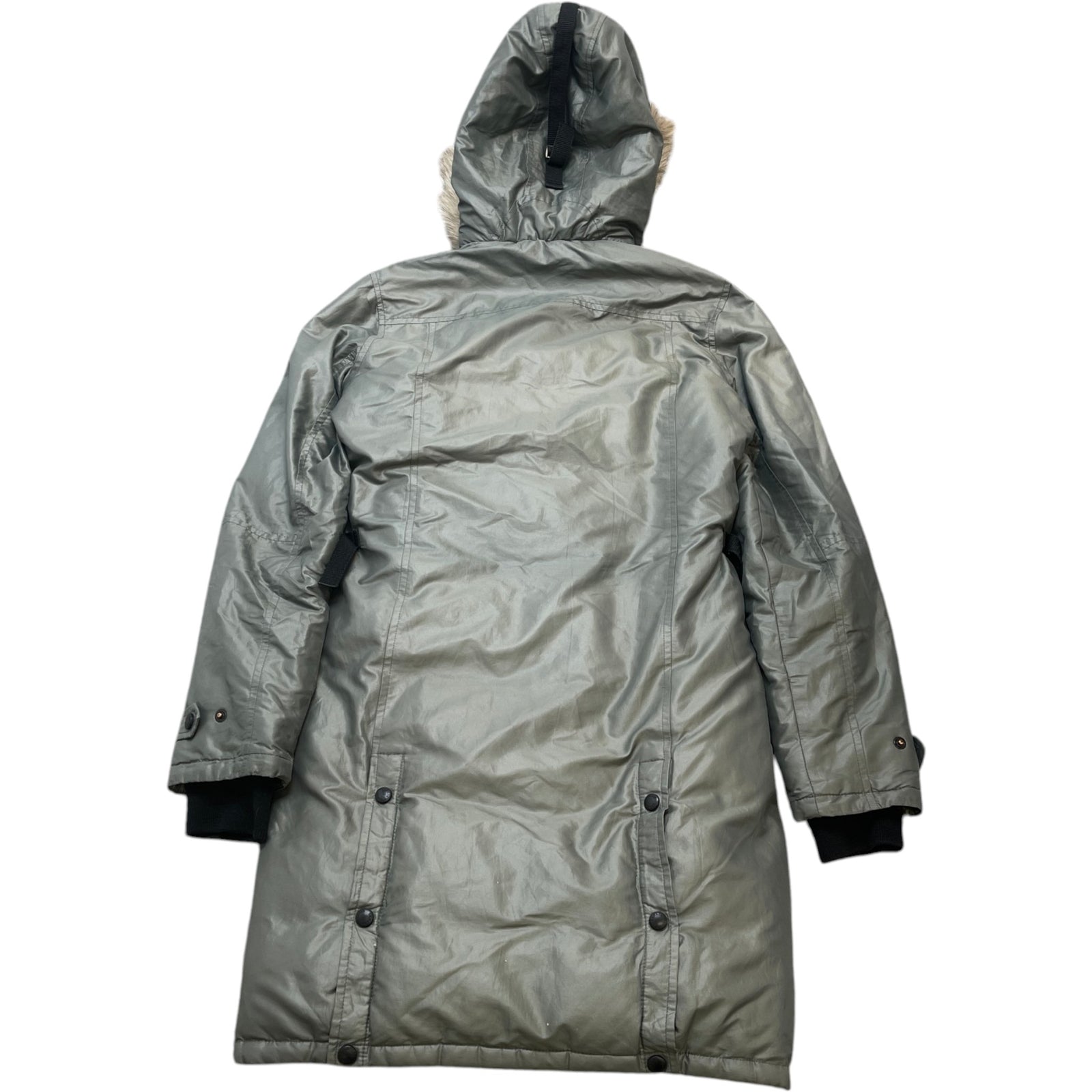 Women's Kensington Parka Down Jacket Grey Size S - Photo 2
