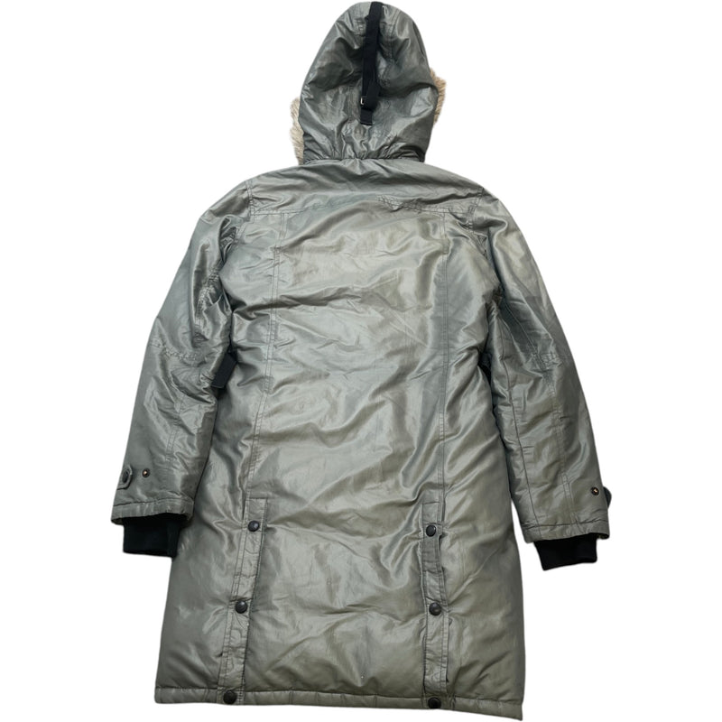 Women's Kensington Parka Down Jacket Grey Size S