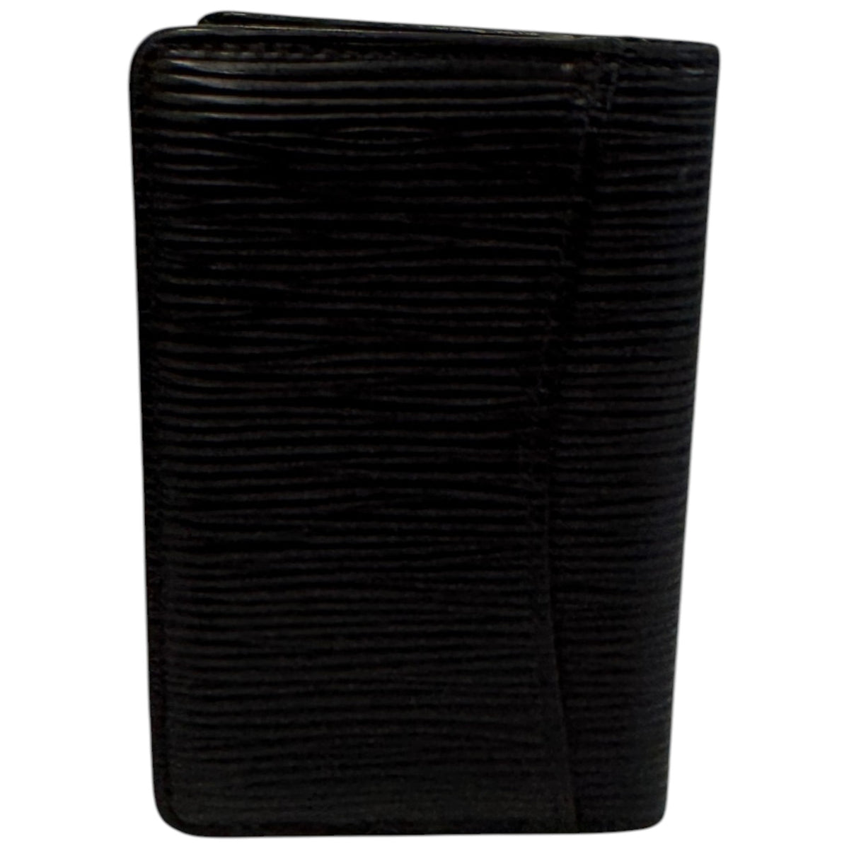 Men's Epi Leather Pocker Organiser Card Holder Black - Photo 2