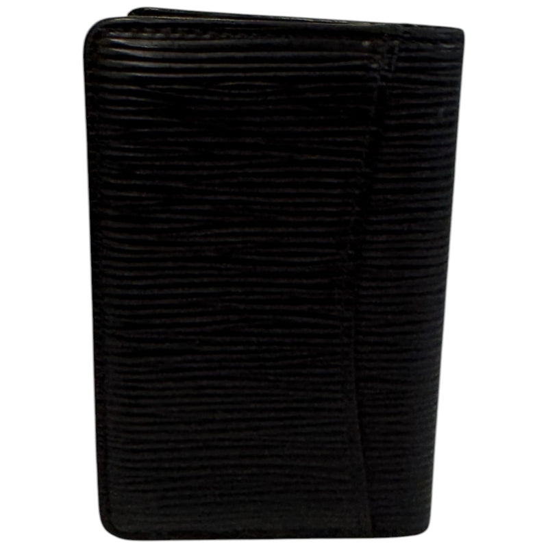 Men's Epi Leather Pocker Organiser Card Holder Black