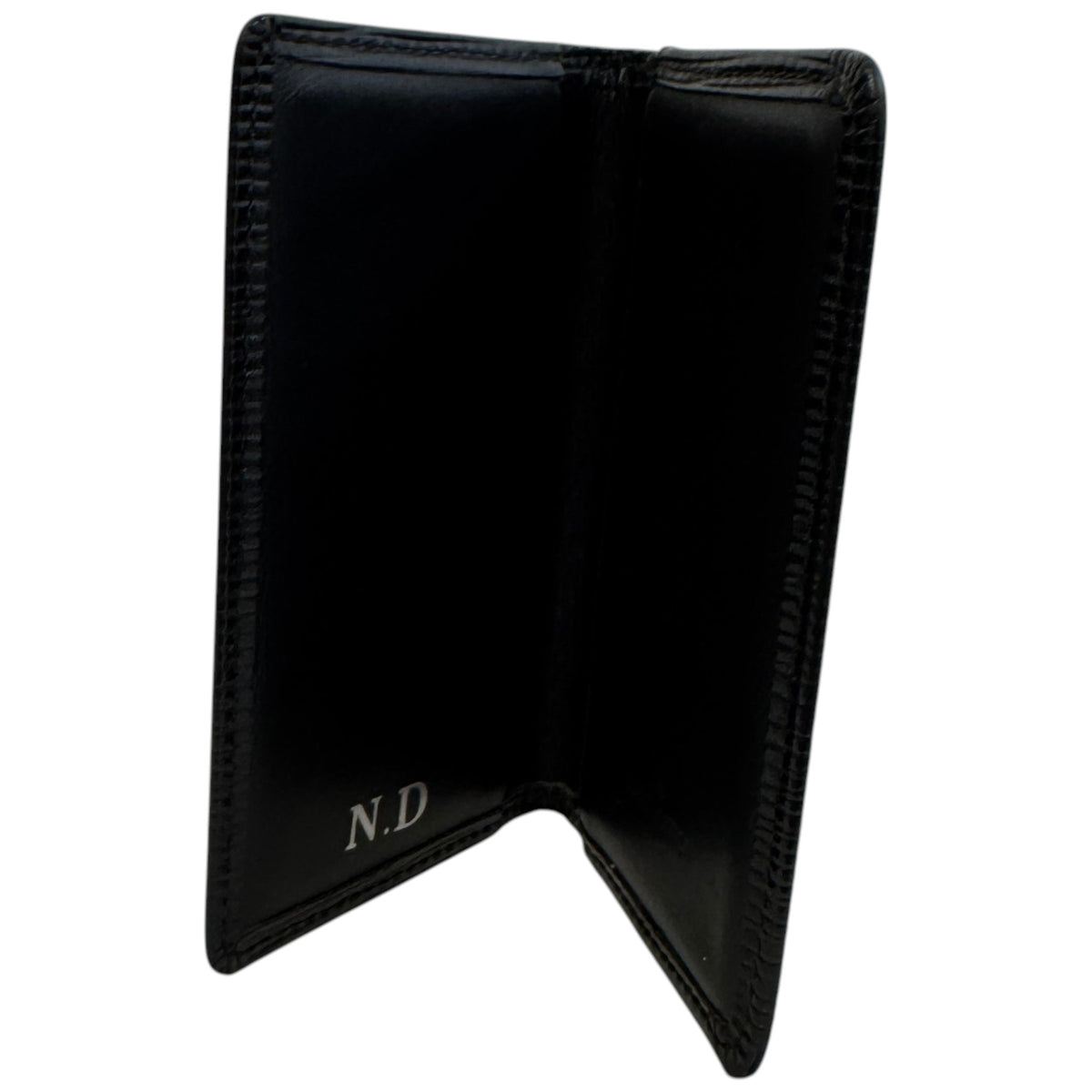 Men's Epi Leather Pocker Organiser Card Holder Black - Photo 6