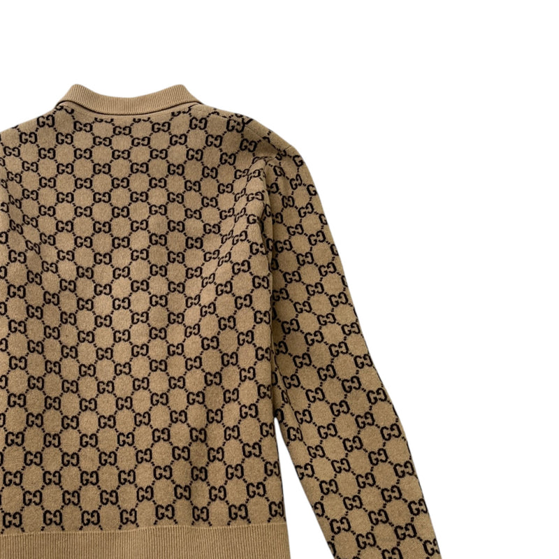 Men's GG Supreme Cardigan Beige Size XL