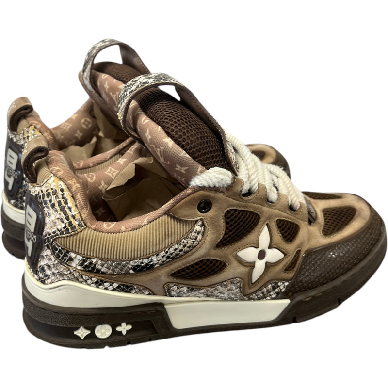 Men's LV Skate Low Trainers Brown Size UK 7.5 / EU 41.5
