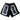 Men's Retro Diamond Shorts Black Size S