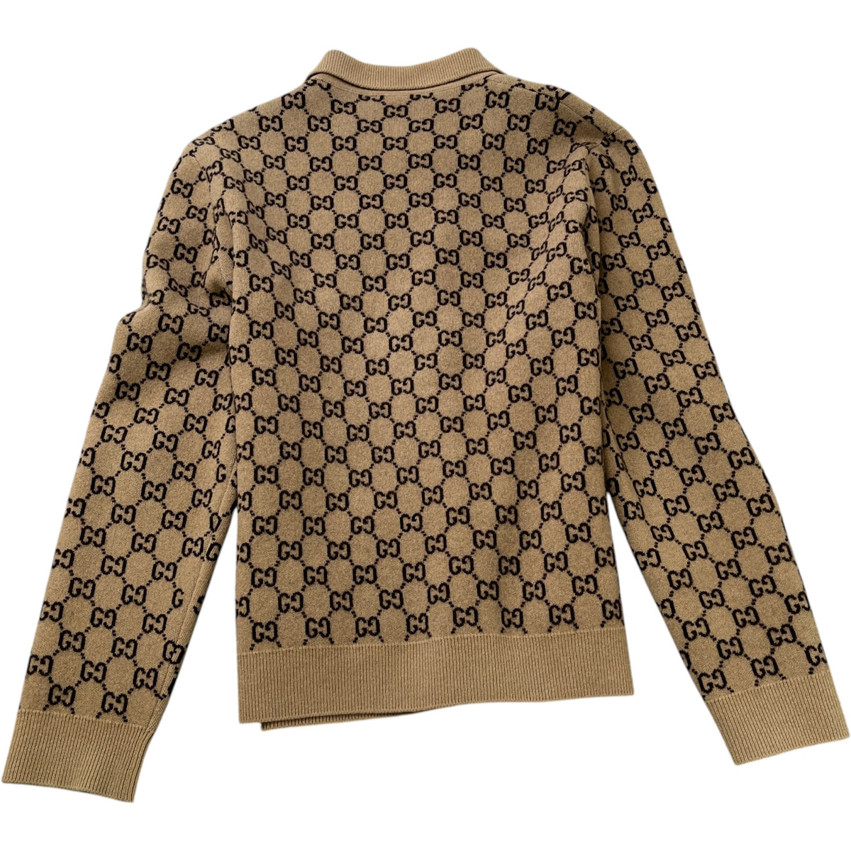 Men's GG Supreme Cardigan Beige Size XL - Photo 2