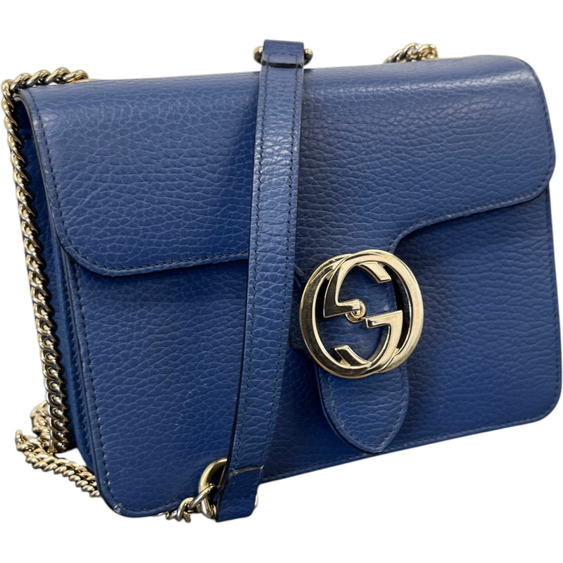 Women's Interlocking G Bag Blue