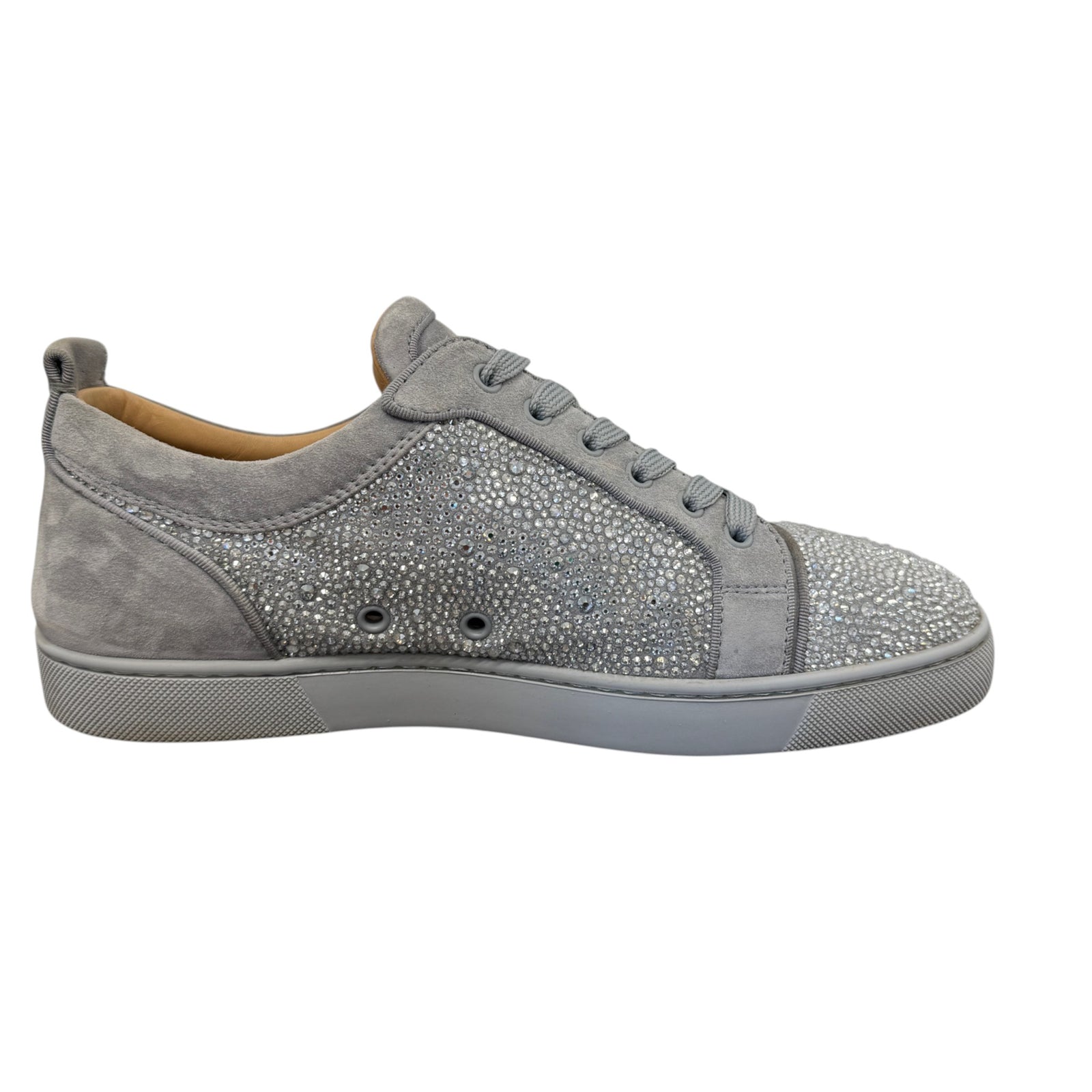 Men's Embellished Louis Junior Low Trainers Grey Size UK 8.5 / EU 42.5 - Photo 5
