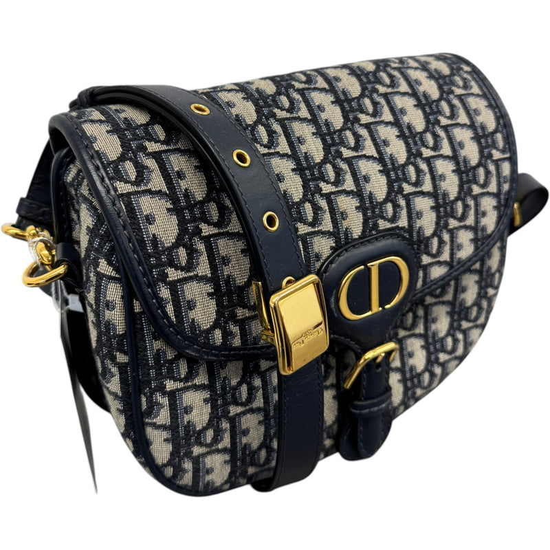 Women's Medium Bobby Oblique Crossbody Bag Navy