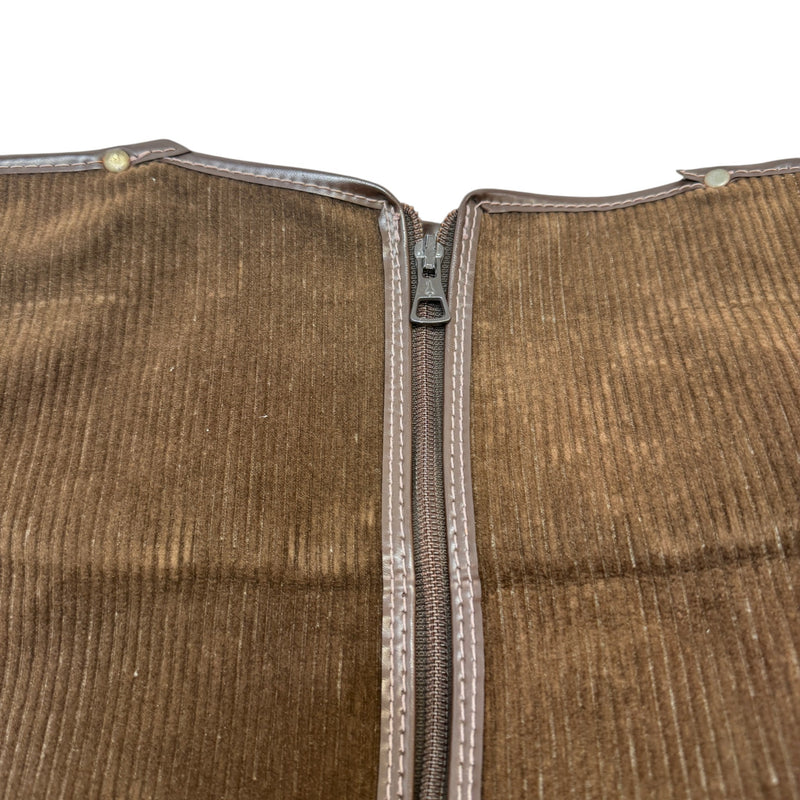 Men's Vintage Web Stripe Garment Bag Brown