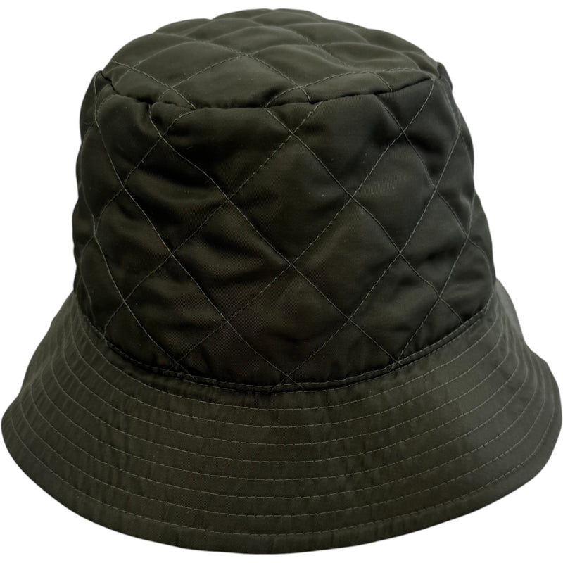 Women's Logo Print Bucket Hat Khaki Size M