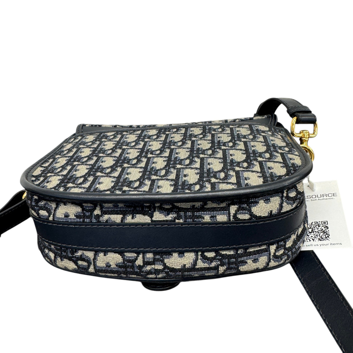 Women's Medium Bobby Oblique Crossbody Bag Navy - Photo 8