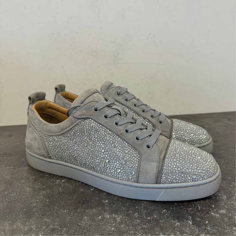 Men's Embellished Louis Junior Low Trainers Grey Size UK 8.5 / EU 42.5