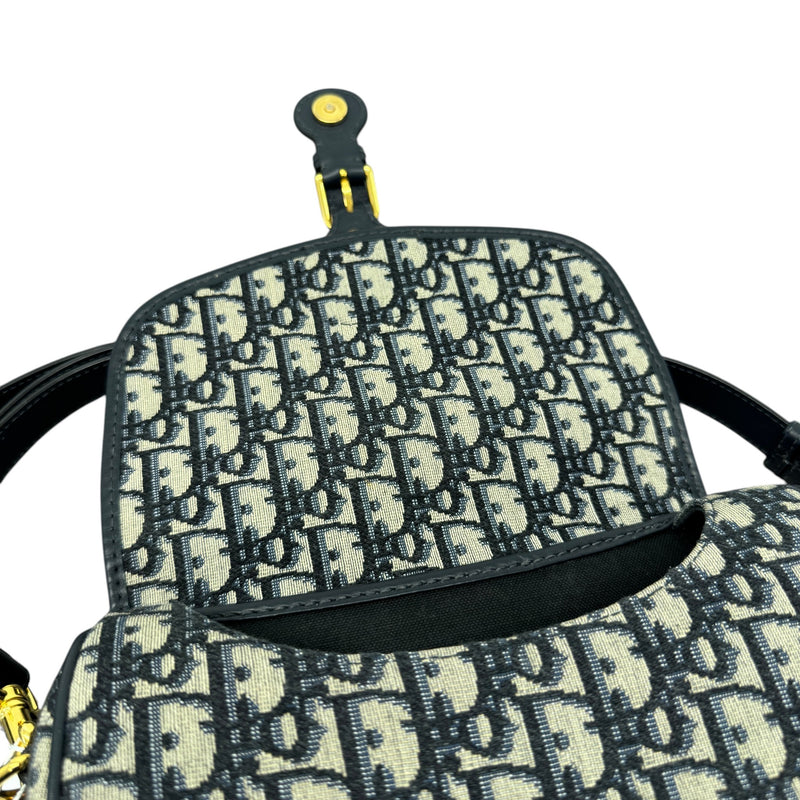 Women's Medium Bobby Oblique Crossbody Bag Navy