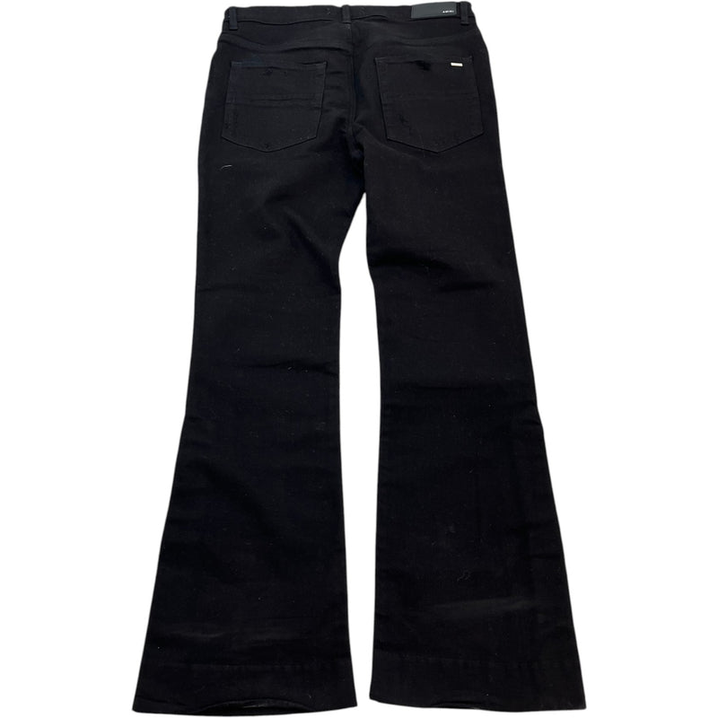 Men's Stacked Flared Jeans Black Size Waist 32"