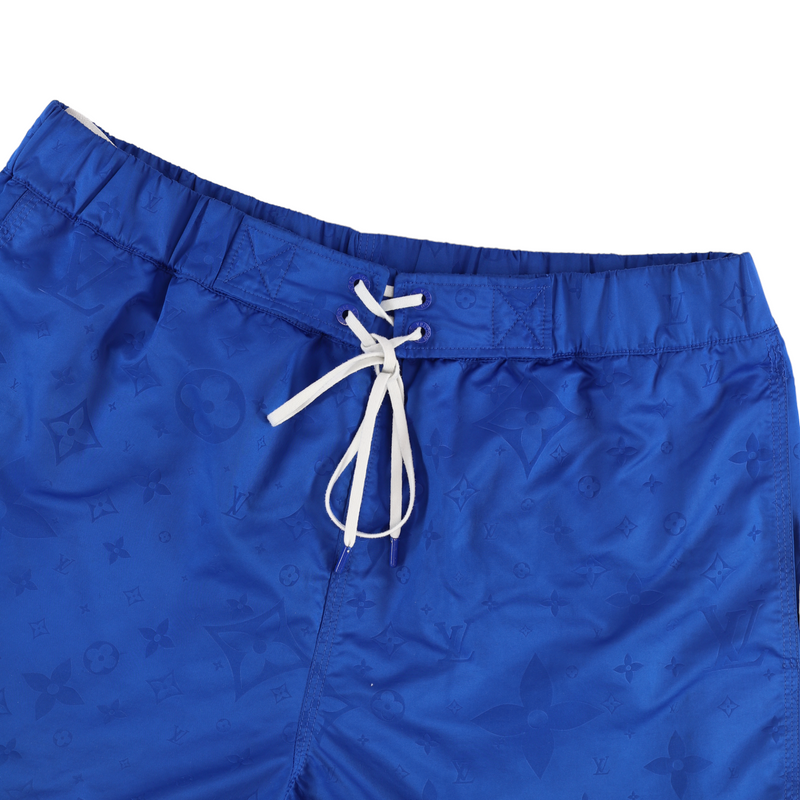 Men's 3D Pocket Monogram Swim Shorts Navy Size S