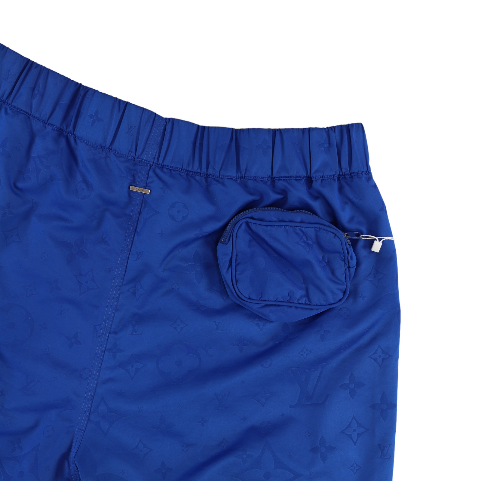 Men's 3D Pocket Monogram Swim Shorts Navy Size S - Photo 4