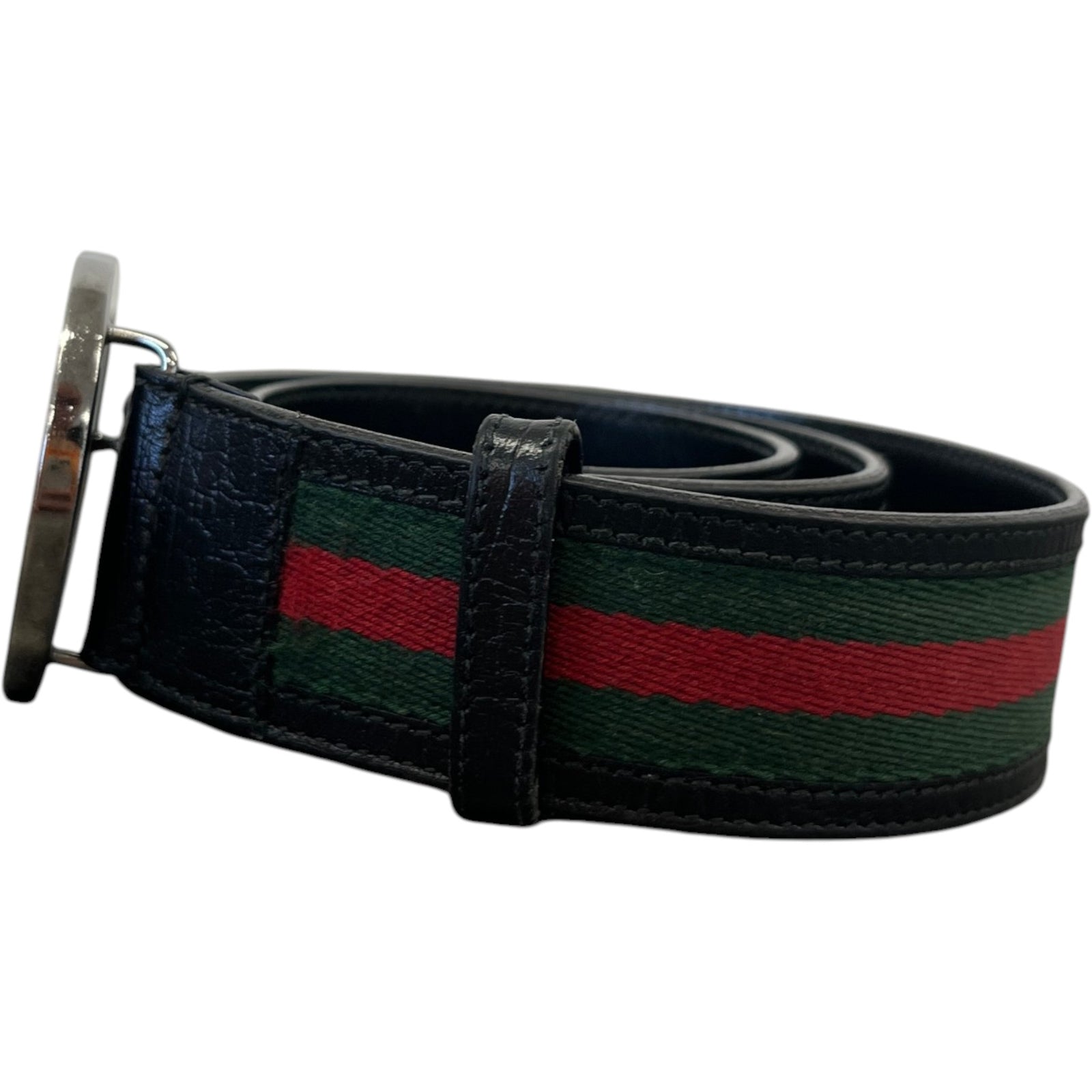 Men's Web Belt Black Size Waist 30" - Photo 3