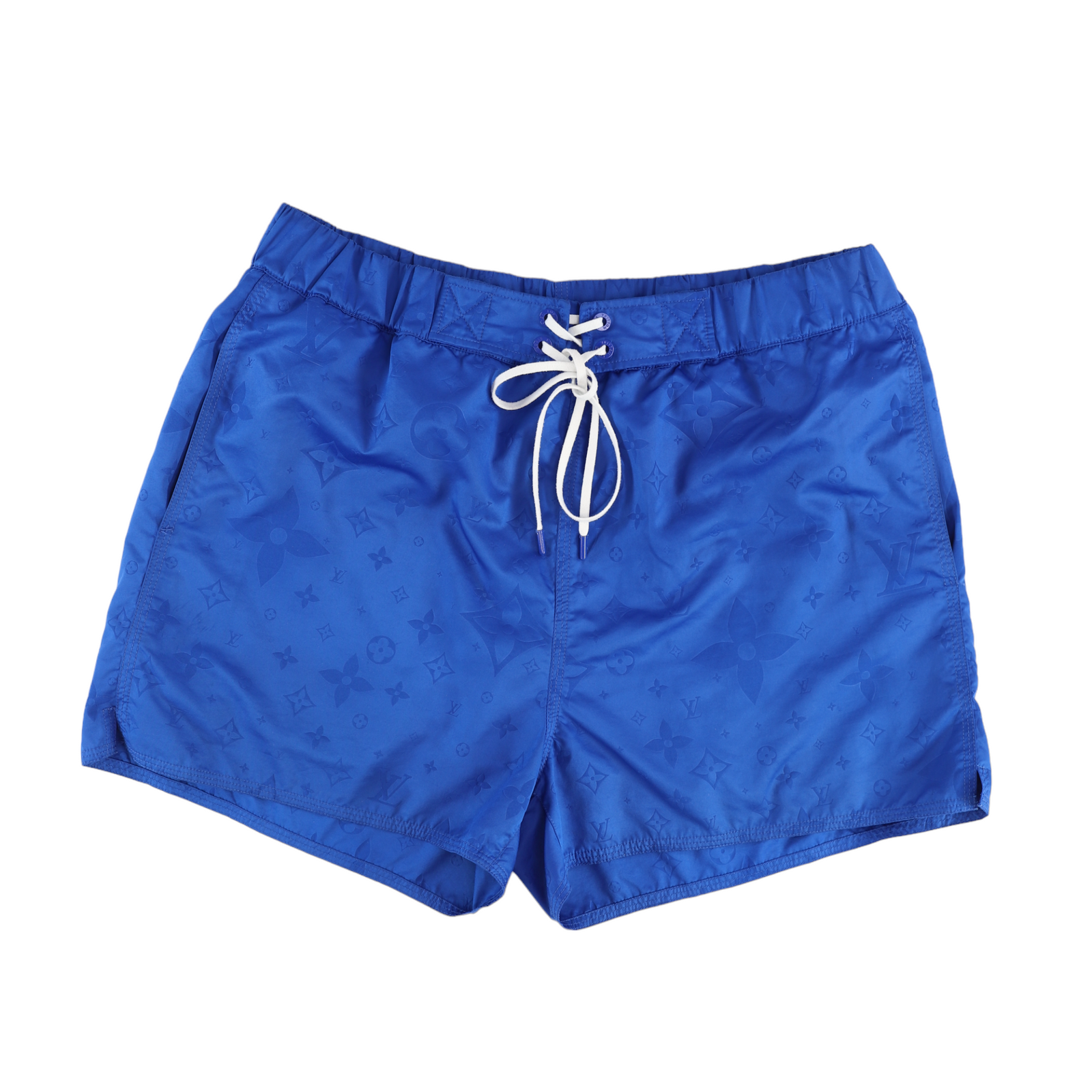 Men's 3D Pocket Monogram Swim Shorts Navy Size S - Photo 1