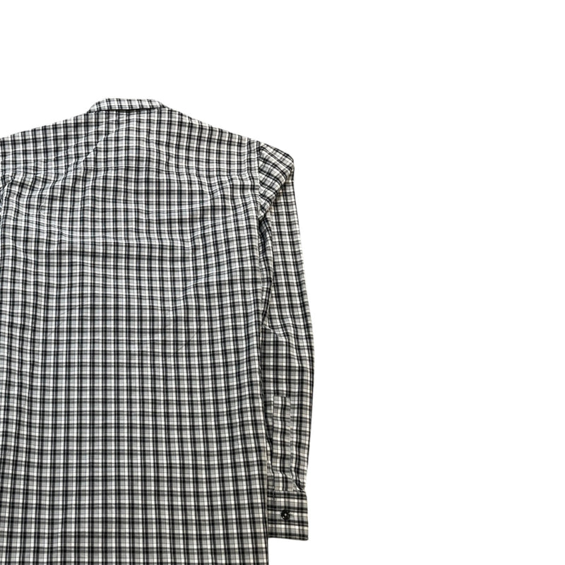 Men's Star Collar Long Sleeve Shirt Grey Size S
