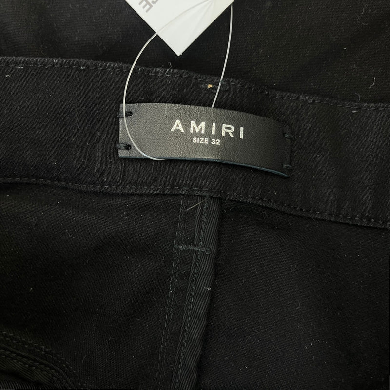 Men's Stacked Flared Jeans Black Size Waist 32"