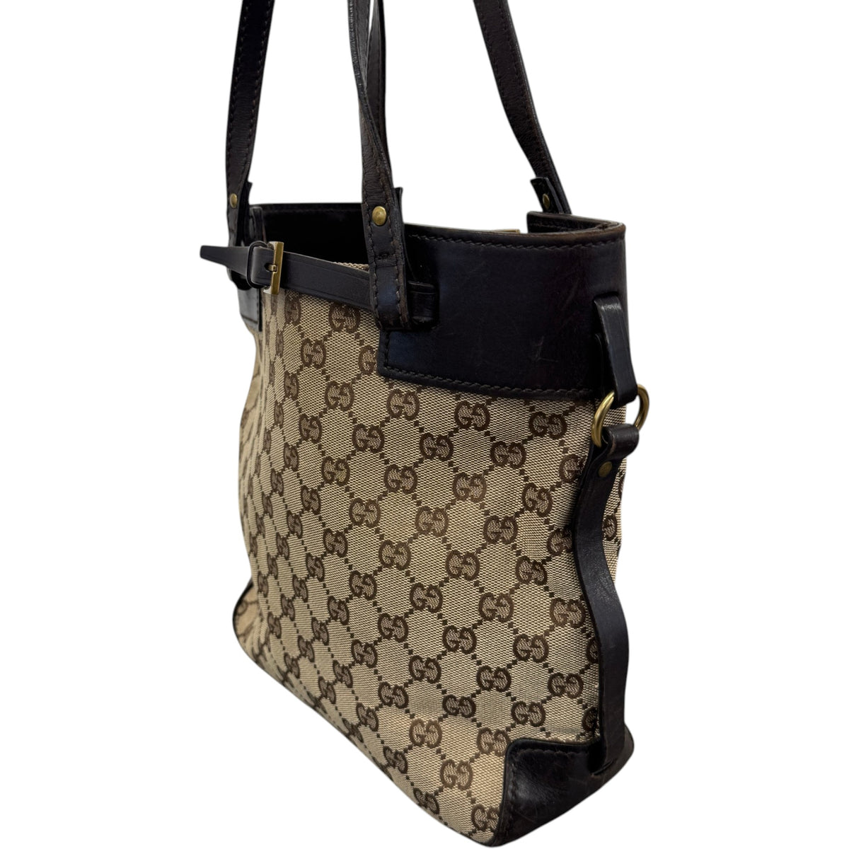 Women's GG Supreme Belt Strap Handbag Beige - Photo 6