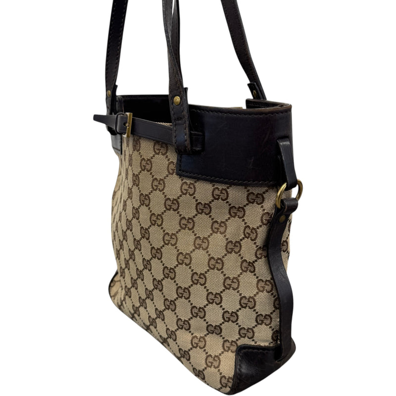 Women's GG Supreme Belt Strap Handbag Beige