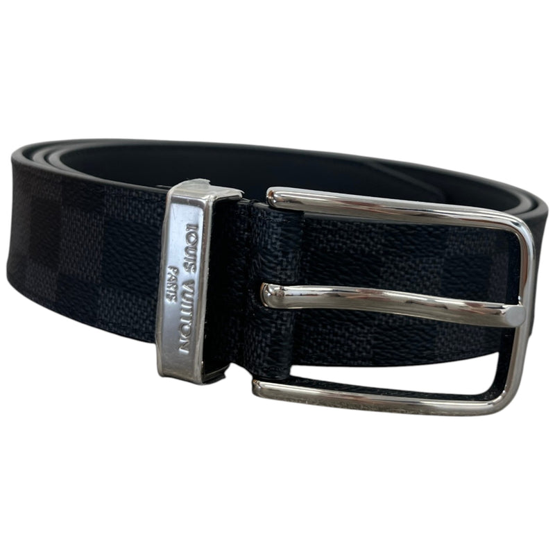 Men's Damier Graphite Pont Neuf Belt Black Size 38"