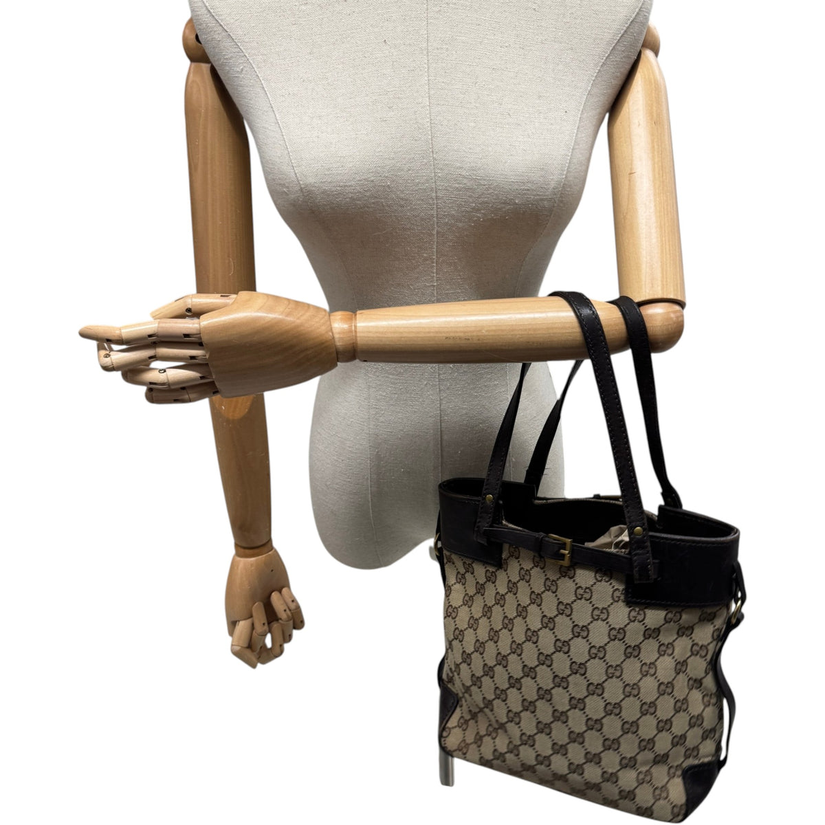 Women's GG Supreme Belt Strap Handbag Beige - Photo 2