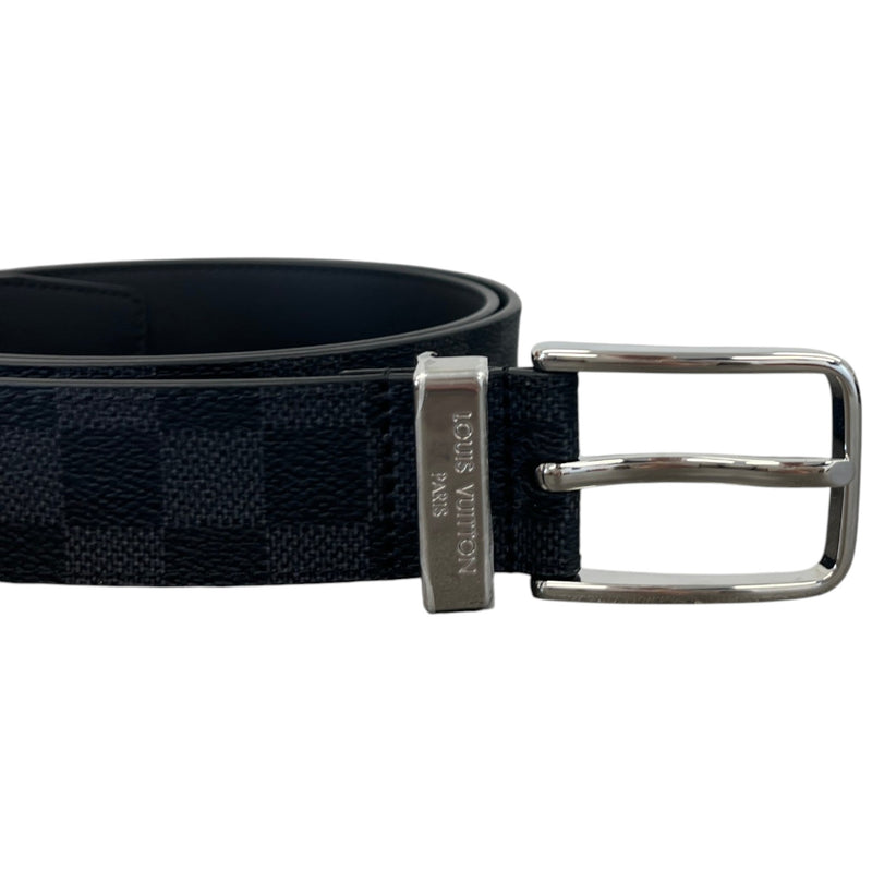 Men's Damier Graphite Pont Neuf Belt Black Size 38"