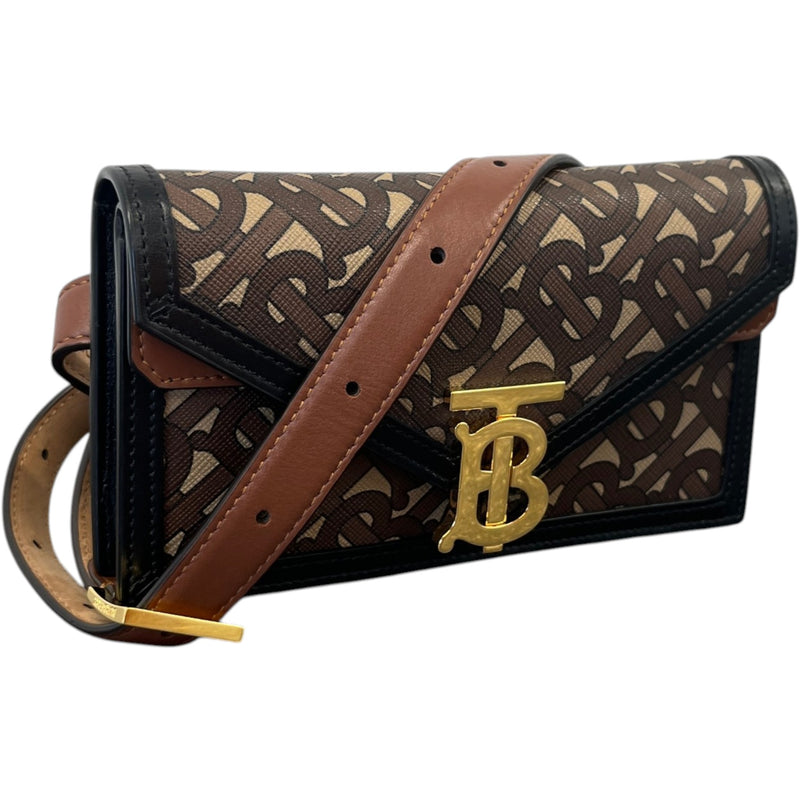 Women's Tb Monogram Belt Bag Brown