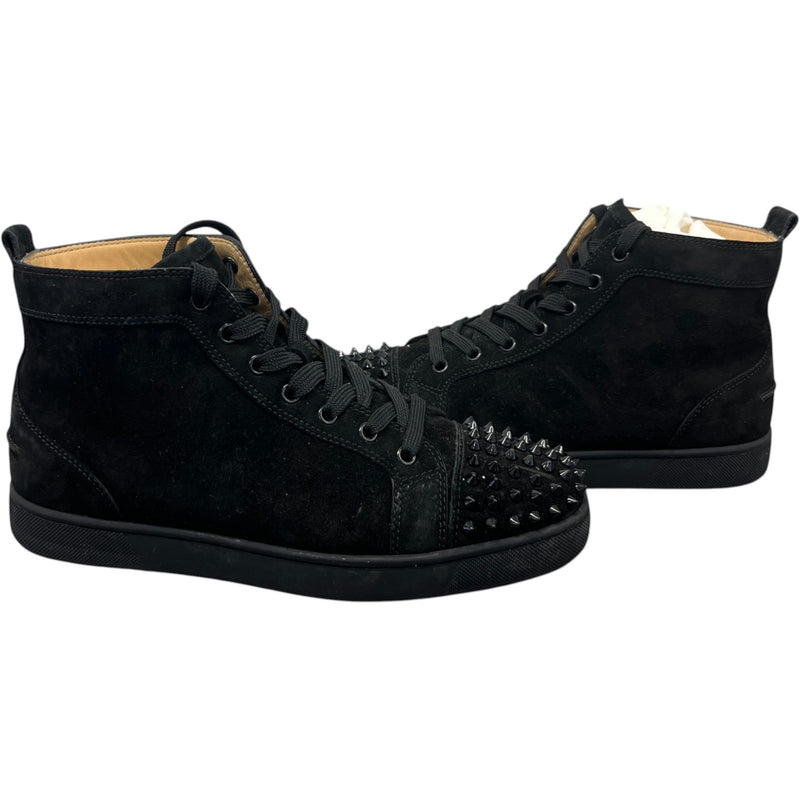Men's Lou Spikes Flat High Trainers Black Size UK 6.5 / EU 40.5