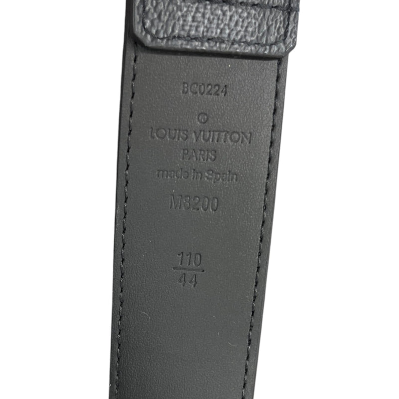 Men's Damier Graphite Pont Neuf Belt Black Size 38"