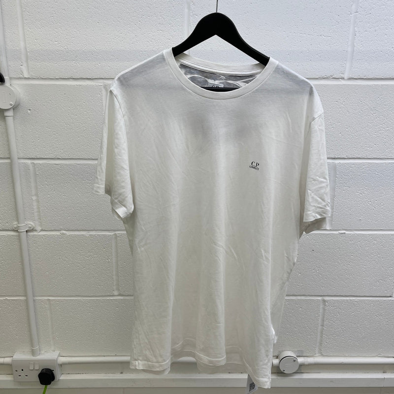 Men's Goggle Print T-Shirt White Size XXL