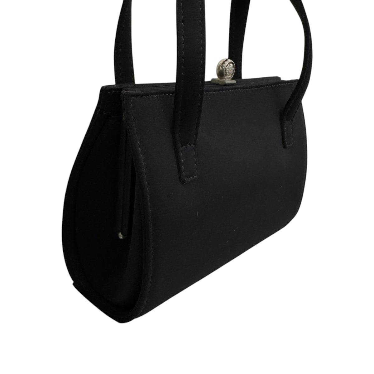 Women's Medusa Clasp Handbag Black - Photo 9
