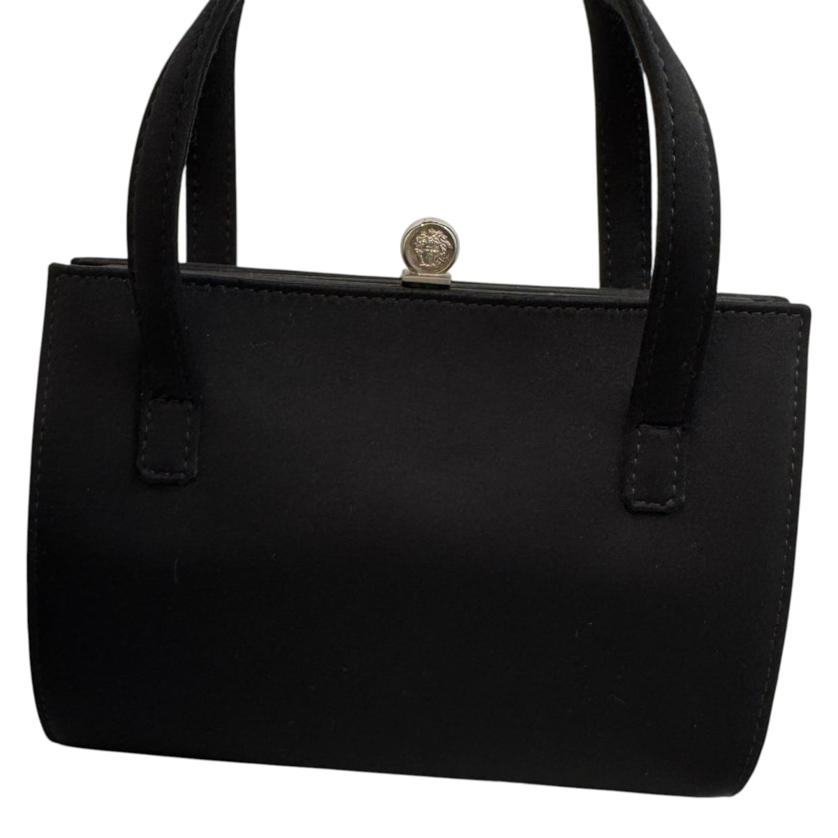 Women's Medusa Clasp Handbag Black - Photo 10