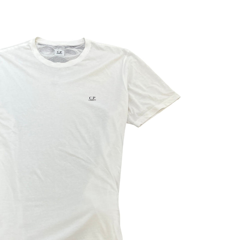 Men's Goggle Print T-Shirt White Size XXL