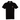 Men's Plaque Logo Polo Shirt Black Size XS